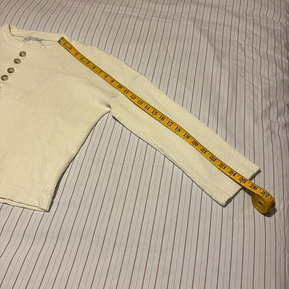 Madewell textured off-white top - Picture 8 of 10